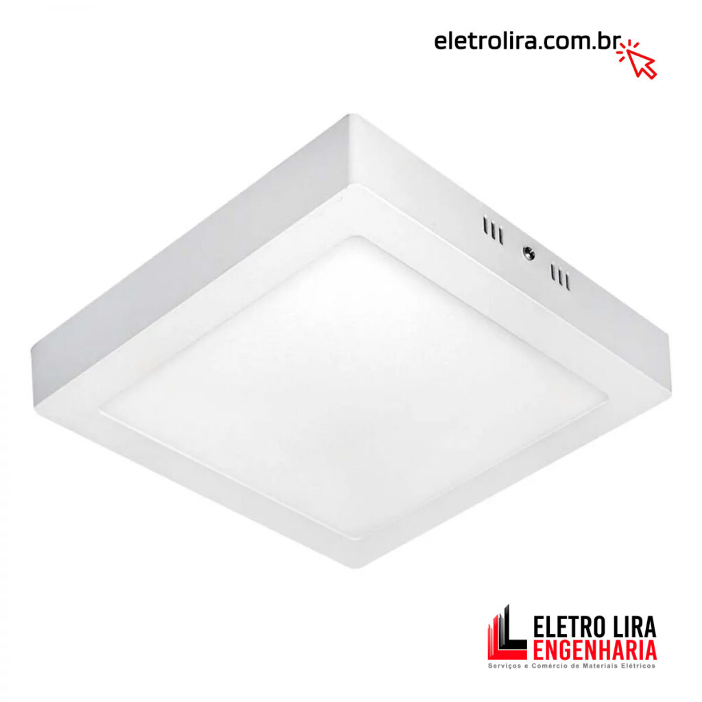 Placas e Plafons de Led Sobrepor - Eletro Lira Materiais Elétricos