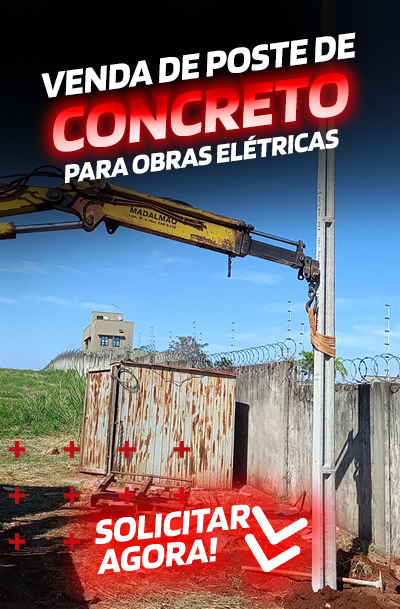 Venda de Postes de Concreto Para Obras létricas